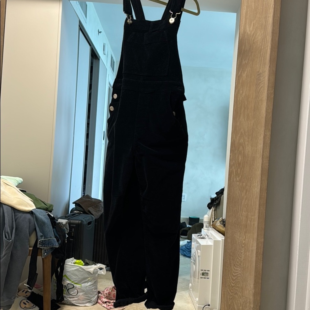 3x1 velvet overalls